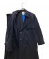 中古・古着 LANVIN en Bleu (ランバンオンブルー) ウールリバーコート ネイビー サイズ:36：6000円