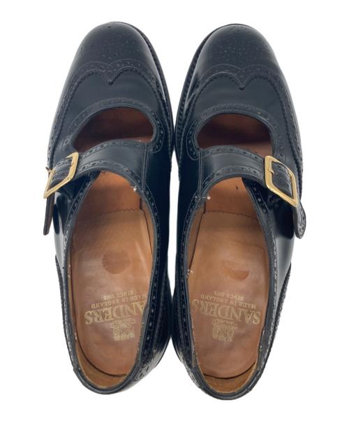 SANDERS（サンダース）SANDERS (サンダース) PUNCHED SANDAL ブラック サイズ:6 1/2の古着・服飾アイテム