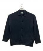 STEVEN ALANスティーブンアラン）の古着「ポロカラーカーディガン」｜ブラック