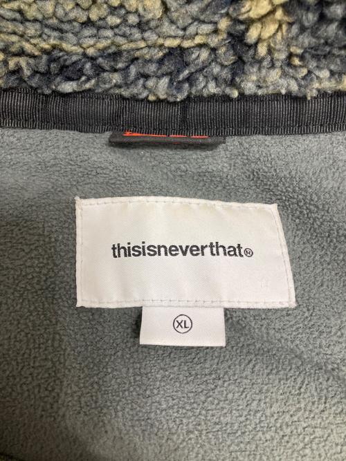 thisisneverthat（ディスイズネバーザット）thisisneverthat (ディスイズネバーザット) SP Sherpa Fleece Jacket カーキ サイズ:XLの古着・服飾アイテム