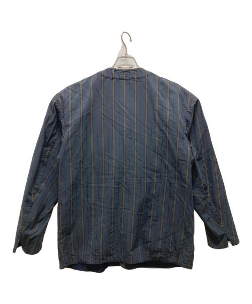 08sircus（ゼロエイトサーカス）08sircus (ゼロエイトサーカス) stripe overlapped cardigan ネイビー サイズ:5の古着・服飾アイテム