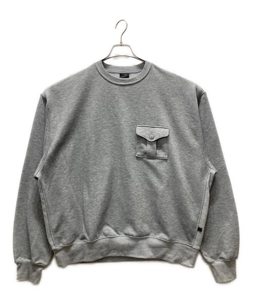 DAIWA PIER39（ダイワ ピア39）DAIWA PIER39 (ダイワ ピア39) TECH SWEAT MIL POCKET CREW グレー サイズ:XLの古着・服飾アイテム