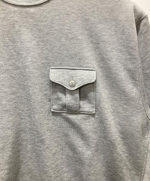 DAIWA PIER39（ダイワ ピア39）DAIWA PIER39 (ダイワ ピア39) TECH SWEAT MIL POCKET CREW グレー サイズ:XLの古着・服飾アイテム