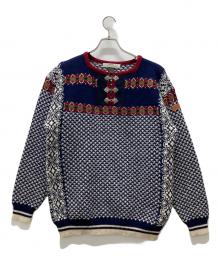 SONDRE（SONDRE）の古着「チロリアンニット」｜ネイビー