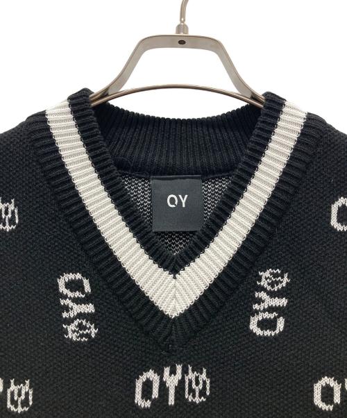 OY（オーワイ）OY (オーワイ) ロゴモノグラムベスト ブラック サイズ:表記無しの古着・服飾アイテム