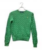 RALPH LAURENラルフローレン）の古着「ケーブルニット」｜グリーン