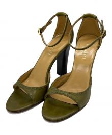 GUCCI（グッチ）の古着「ヒールパンプス」｜黄緑