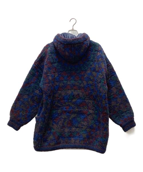 missoni（ミッソーニ）missoni (ミッソーニ) リバーシブルコート ネイビー サイズ:表記無しの古着・服飾アイテム