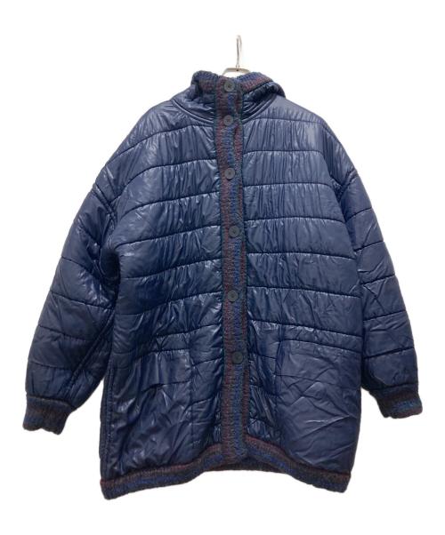 missoni（ミッソーニ）missoni (ミッソーニ) リバーシブルコート ネイビー サイズ:表記無しの古着・服飾アイテム