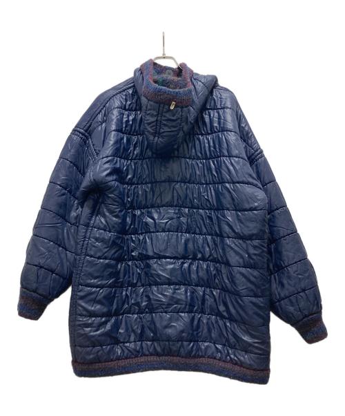 missoni（ミッソーニ）missoni (ミッソーニ) リバーシブルコート ネイビー サイズ:表記無しの古着・服飾アイテム