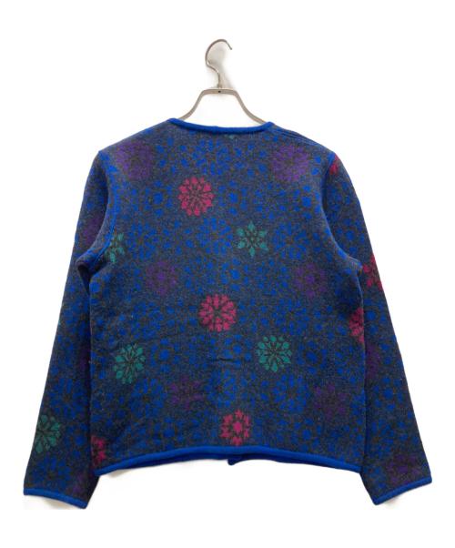 missoni（ミッソーニ）MISSONI (ミッソーニ) ニットカーディガン ブルー サイズ:表記なしの古着・服飾アイテム