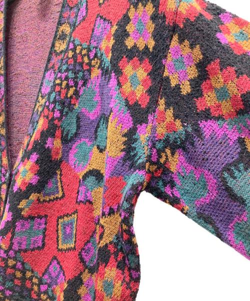 missoni（ミッソーニ）missoni (ミッソーニ) ニットカーディガン パープル サイズ:表記なしの古着・服飾アイテム