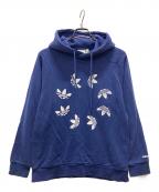 adidas Originalsアディダスオリジナル）の古着「Adicolor Shattered Trefoil Hoodie」｜ブルー