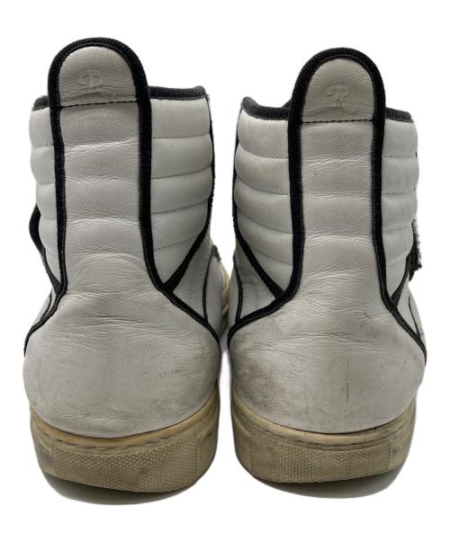 RAF SIMONS（ラフシモンズ）RAF SIMONS (ラフシモンズ) ハイカットベルクロスニーカー ホワイト サイズ:42の古着・服飾アイテム