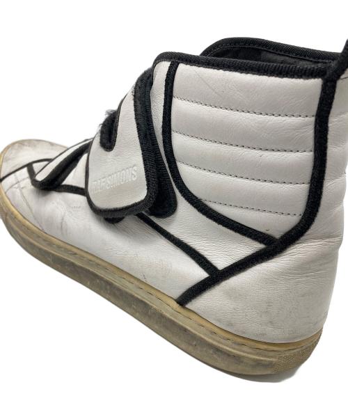 RAF SIMONS（ラフシモンズ）RAF SIMONS (ラフシモンズ) ハイカットベルクロスニーカー ホワイト サイズ:42の古着・服飾アイテム