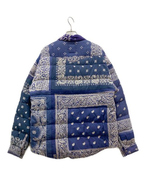 VISVIM（ビズビム）VISVIM (ビズビム) カーチフ バンダナ ダウン ジャケット ネイビー サイズ:3の古着・服飾アイテム