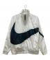 NIKE（ナイキ）の古着「ビッグスウッシュ ウーブンジャケット」｜ホワイト