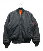 ALPHAアルファ）の古着「MA-1ジャケット」｜ブラック