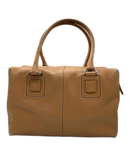 TOD'S（トッズ）TOD'S (トッズ) レザーハンドバッグ ベージュの古着・服飾アイテム