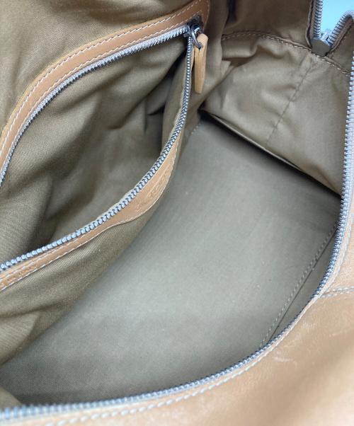 TOD'S（トッズ）TOD'S (トッズ) レザーハンドバッグ ベージュの古着・服飾アイテム