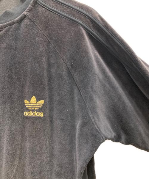 adidas（アディダス）adidas (アディダス) ベロアトラックジャケット ブラック サイズ:Sの古着・服飾アイテム