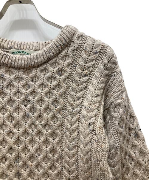 ARAN CRAFTS（アランクラフト）ARAN CRAFTS (アランクラフト) ケーブルニット ブラウン サイズ:XSの古着・服飾アイテム