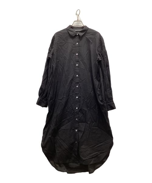 mizuiro-ind（ミズイロインド）mizuiro-ind (ミズイロインド) シャツワンピース ブラック サイズ:表記サイズ無しの古着・服飾アイテム