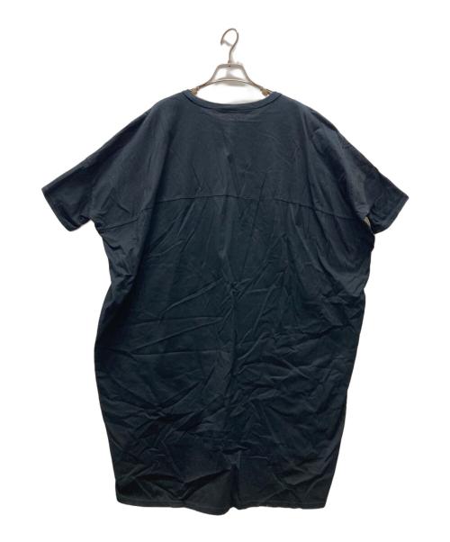 mizuiro-ind（ミズイロインド）mizuiro-ind (ミズイロインド) カットソーワンピース ブラック サイズ:FREEの古着・服飾アイテム