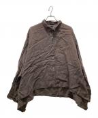 mizuiro-indミズイロインド）の古着「リネンシャツ」｜ブラウン