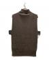 mizuiro-ind (ミズイロインド) ニットベスト ブラウン サイズ:表記サイズ無し：3000円