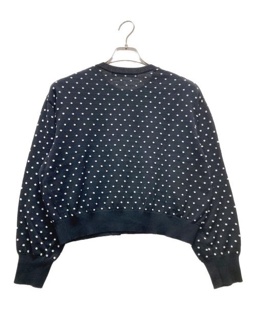 mizuiro-ind（ミズイロインド）mizuiro-ind (ミズイロインド) ドットカーディガン ブラック サイズ:FREEの古着・服飾アイテム