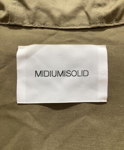 MIDIUMISOLID（ミディウミソリッド）MIDIUMISOLID (ミディウミソリッド) モッズコート カーキ サイズ:表記サイズ無しの古着・服飾アイテム