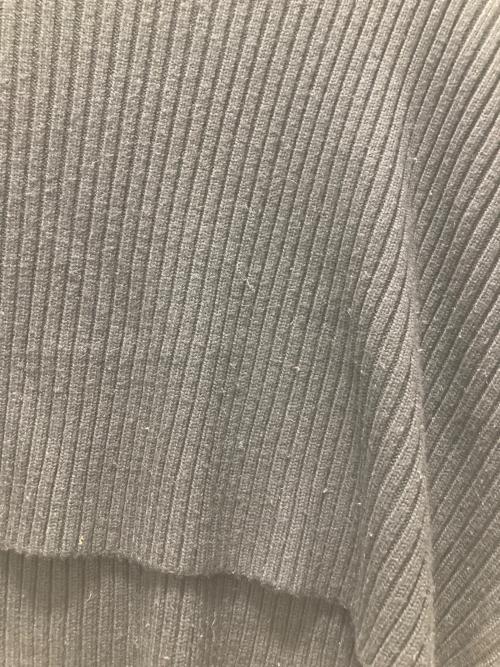 mizuiro-ind（ミズイロインド）mizuiro-ind (ミズイロインド) S/Sリブニット ブラック サイズ:表記サイズ無しの古着・服飾アイテム