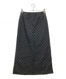 mizuiro-ind（ミズイロインド）の古着「ドットスカート」｜ブラック