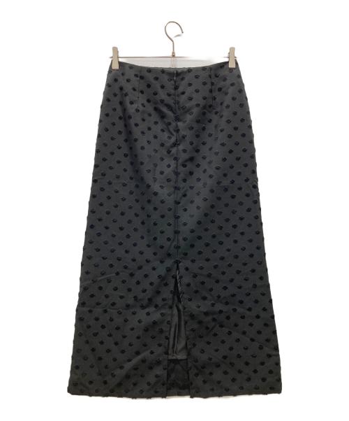 mizuiro-ind（ミズイロインド）mizuiro-ind (ミズイロインド) ドットスカート ブラック サイズ:1の古着・服飾アイテム