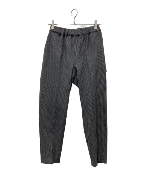 mizuiro-ind（ミズイロインド）mizuiro-ind (ミズイロインド) 千鳥柄イージーパンツ グレー サイズ:2の古着・服飾アイテム