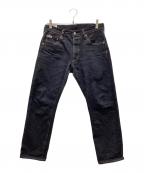 STUDIO D'ARTISANステュディオダルチザン）の古着「15ozリラックステーパードジーンズ」｜インディゴ