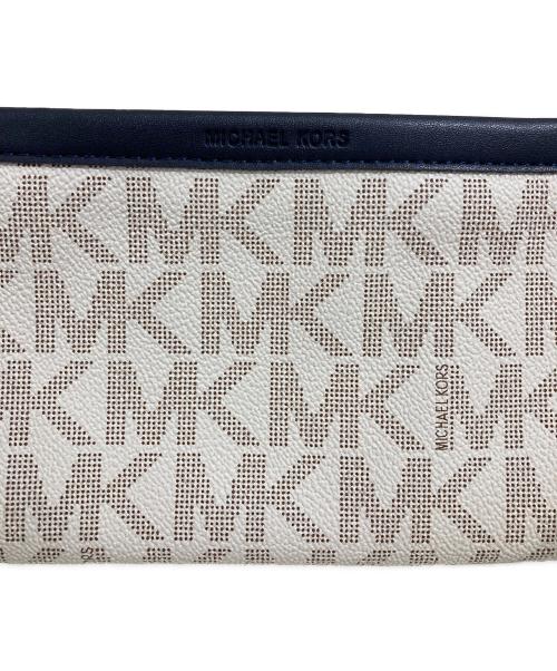 MICHAEL KORS（マイケル・コース）MICHAEL KORS (マイケルコース) ウエストポーチ ホワイト×ネイビーの古着・服飾アイテム