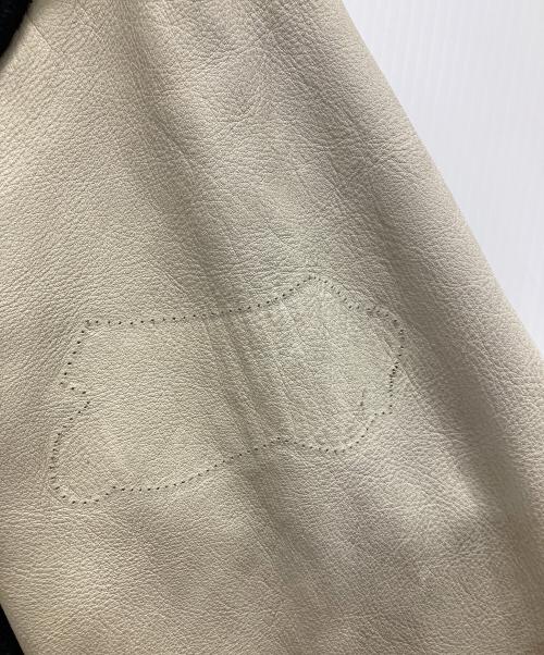 MAC HOPE（マックホープ）MAC HOPE (マックホープ) レザー袖スタジャン ブラック サイズ:Lの古着・服飾アイテム