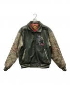 WEE LEEウィー・リー）の古着「レザージャケット」｜グリーン