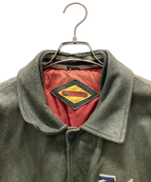 WEE LEE（ウィー・リー）WEE LEE (ウィー・リー) レザージャケット グリーン サイズ:40の古着・服飾アイテム