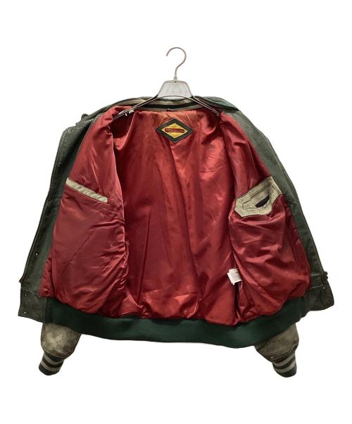 WEE LEE（ウィー・リー）WEE LEE (ウィー・リー) レザージャケット グリーン サイズ:40の古着・服飾アイテム