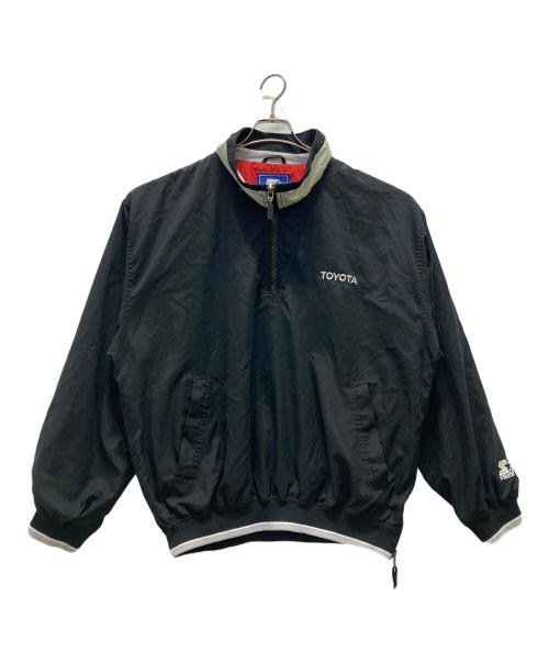 STARTER（スターター）STARTER (スターター) TOYOTAロゴハーフジップカットソー ブラック サイズ:Lの古着・服飾アイテム