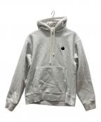 stussyステューシー）の古着「8ボール刺繍パーカー」｜グレー