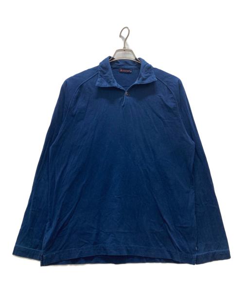 R BY 45rpm（アールバイフォーティファイブアールピーエム）R BY 45rpm (アールバイフォーティファイブアールピーエム) 長袖ポロシャツ インディゴ サイズ:Lの古着・服飾アイテム