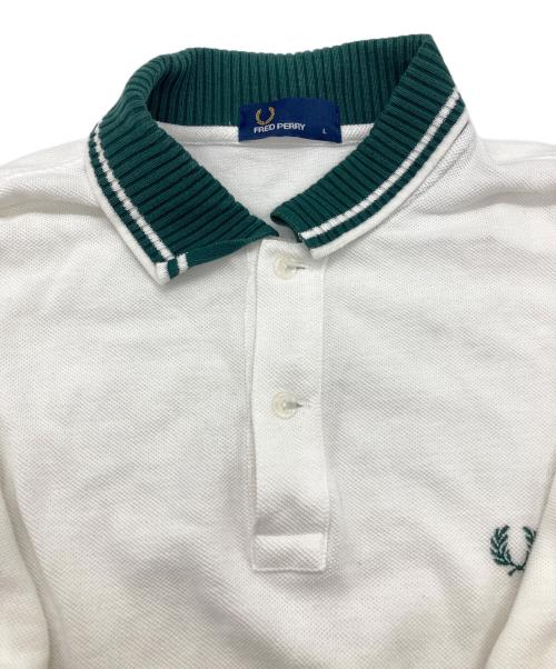 FRED PERRY（フレッドペリー）FRED PERRY (フレッドペリー) ポロシャツ ホワイト サイズ:Lの古着・服飾アイテム