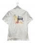 stussy (ステューシー) ロゴ ガールバックプリントTシャツ ホワイト サイズ:L：4000円