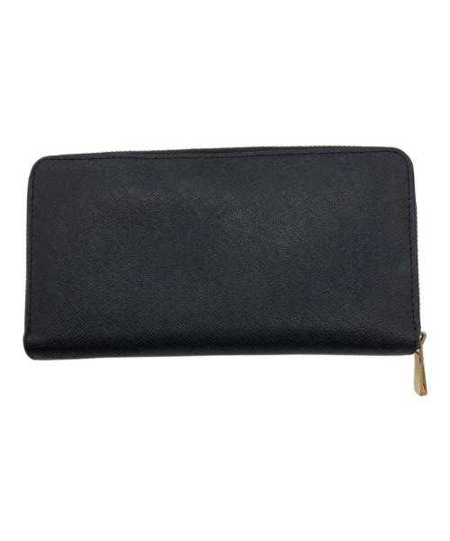 TORY BURCH（トリーバーチ）TORY BURCH (トリーバーチ) ラウンドファスナー財布 ブラックの古着・服飾アイテム