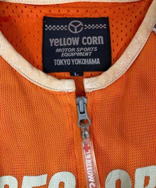 YELLOW CORN（イエローコーン）YELLOW CORN (イエローコーン) S/S メッシュレーシングジャケット オレンジ サイズ:Lの古着・服飾アイテム