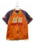 YELLOW CORN（イエローコーン）の古着「S/S メッシュレーシングジャケット」｜オレンジ